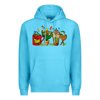 Ocean Blue Mexico Coffee Cups With Cactus Sombrero And Maraca Premium Hoodie - FaDigitalArtStudio
