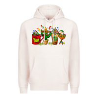 Pale Pink Mexico Coffee Cups With Cactus Sombrero And Maraca Premium Hoodie - FaDigitalArtStudio