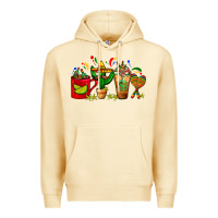 Pina Colada Mexico Coffee Cups With Cactus Sombrero And Maraca Premium Hoodie - FaDigitalArtStudio