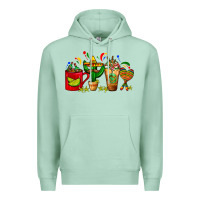 Seafoam Mexico Coffee Cups With Cactus Sombrero And Maraca Premium Hoodie - FaDigitalArtStudio