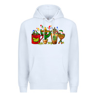 White Mexico Coffee Cups With Cactus Sombrero And Maraca Premium Hoodie - FaDigitalArtStudio