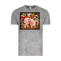 Cloud Rock Christmas pigs tumbler Vintage Tee - Jasminsmagicworld