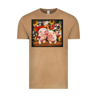 Vintage Camel Christmas pigs tumbler Vintage Tee - Jasminsmagicworld