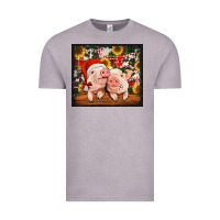 Vintage Zinc Christmas pigs tumbler Vintage Tee - Jasminsmagicworld