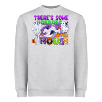Heather Grey there is some horrors in this house Heavyweight Sweatshirt - CowGirlArtShop