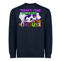 Navy there is some horrors in this house Heavyweight Sweatshirt - CowGirlArtShop