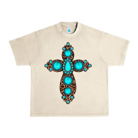 Sandshell gemstone leopard cross Urban Heavy Tee - JahusDesignShop