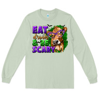 Eat Drink And Be Scary With Halloween Long Sleeve Tee | Teevron