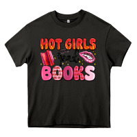 Asphalt hot girls read books Heavy Core Tee - MaliasSmallBusiness