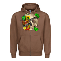 Chestnut Skull crawfish season Zipper Hoodie - FaDigitalArtStudio
