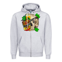 Skull Crawfish Season Zipper Hoodie | Teevron
