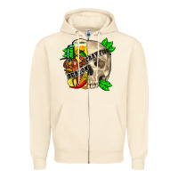 Sandshell Skull crawfish season Zipper Hoodie - FaDigitalArtStudio