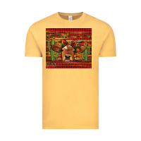 Vintage Mustard western christmas cow tumbler Vintage Tee - Jasminsmagicworld