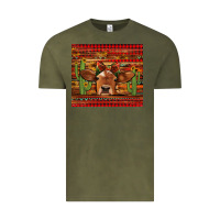 Vintage Olive western christmas cow tumbler Vintage Tee - Jasminsmagicworld