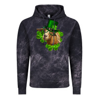 Cloud Black st. patrick's day goat clovers and leprechaun hat Vintage Hoodie - RanaPortraitStore