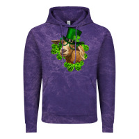 Cloud Purple st. patrick's day goat clovers and leprechaun hat Vintage Hoodie - RanaPortraitStore