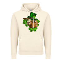 Vintage Artic st. patrick's day goat clovers and leprechaun hat Vintage Hoodie - RanaPortraitStore