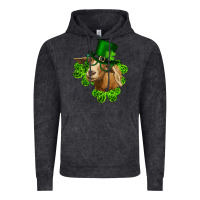 St. Patrick's Day Goat Clovers And Leprechaun Hat Vintage Hoodie | Teevron