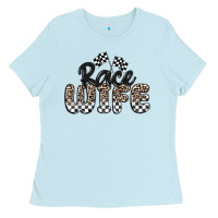 Baby Blue race wife Ladies Tee - MaliasSmallBusiness