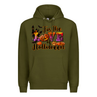 Army Green For The Love Of Halloween Premium Hoodie - RanaPortraitStore