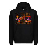 Black For The Love Of Halloween Premium Hoodie - RanaPortraitStore