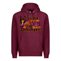 Burgundy For The Love Of Halloween Premium Hoodie - RanaPortraitStore