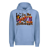 Colony Blue For The Love Of Halloween Premium Hoodie - RanaPortraitStore