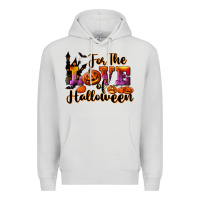 Dove Grey For The Love Of Halloween Premium Hoodie - RanaPortraitStore
