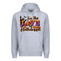 Heather Grey For The Love Of Halloween Premium Hoodie - RanaPortraitStore