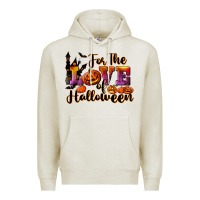 Oatmeal Heather For The Love Of Halloween Premium Hoodie - RanaPortraitStore