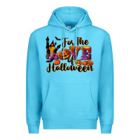 Ocean Blue For The Love Of Halloween Premium Hoodie - RanaPortraitStore