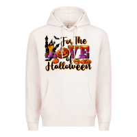 Pale Pink For The Love Of Halloween Premium Hoodie - RanaPortraitStore