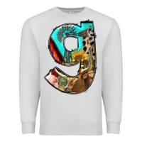 Dove Grey farm life alphabet lowercase letters g Premium Sweatshirt - BundleAndBundleShop