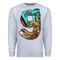 Heather Grey farm life alphabet lowercase letters g Premium Sweatshirt - BundleAndBundleShop