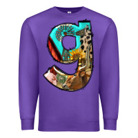 Purple farm life alphabet lowercase letters g Premium Sweatshirt - BundleAndBundleShop