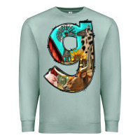 Seafoam farm life alphabet lowercase letters g Premium Sweatshirt - BundleAndBundleShop