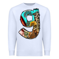 White farm life alphabet lowercase letters g Premium Sweatshirt - BundleAndBundleShop