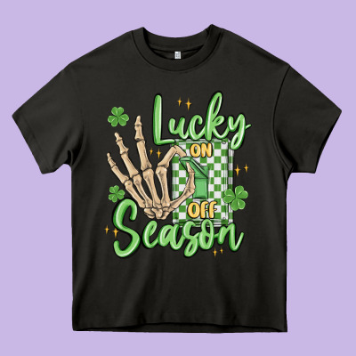 Lucky Season Heavy Core Tee Designed By Maliassmallbusiness