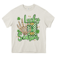 Cream lucky season Heavy Core Tee - MaliasSmallBusiness