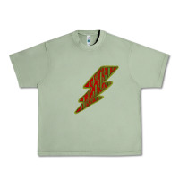 Oil Green Cactus Pattern Lightning Urban Heavy Tee - Bettercallsaul