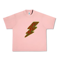 Salmon Cactus Pattern Lightning Urban Heavy Tee - Bettercallsaul
