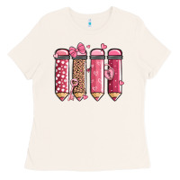 Bone valentine' day teacher school pencils Ladies Tee - MaliasSmallBusiness