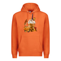 Carrot Pumpkin Spice Coffee Premium Hoodie - FaDigitalArtStudio