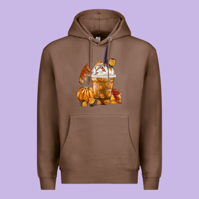 Pumpkin Spice Coffee Premium Hoodie Designed By Fadigitalartstudio