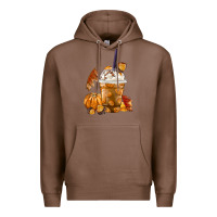 Chestnut Pumpkin Spice Coffee Premium Hoodie - FaDigitalArtStudio