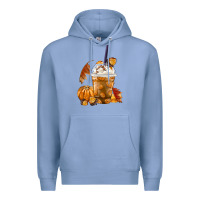 Colony Blue Pumpkin Spice Coffee Premium Hoodie - FaDigitalArtStudio