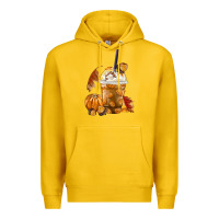 Lemon Pumpkin Spice Coffee Premium Hoodie - FaDigitalArtStudio