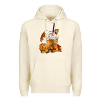 Sandshell Pumpkin Spice Coffee Premium Hoodie - FaDigitalArtStudio