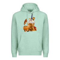 Seafoam Pumpkin Spice Coffee Premium Hoodie - FaDigitalArtStudio
