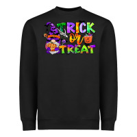 Black trick or treat gnome Heavyweight Sweatshirt - CowGirlArtShop
